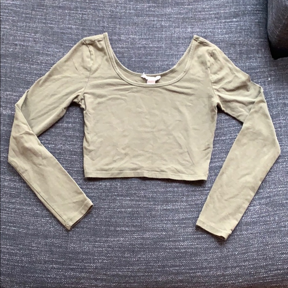 Green Crop Top